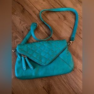 Womens teal clutch/ purse